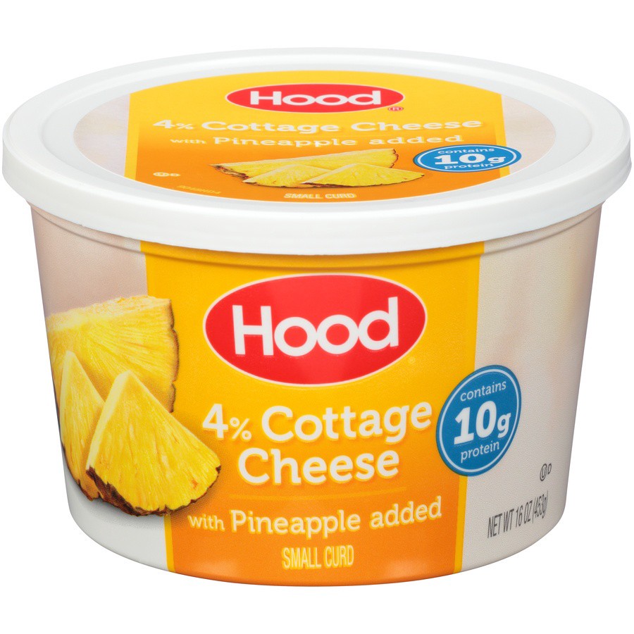 slide 1 of 8, Hood Cottage Cheese with Pineapple, 16 oz, 16 oz