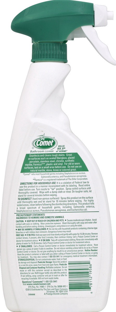 slide 3 of 3, Comet Spray Bathroom Cleaner, 17 oz