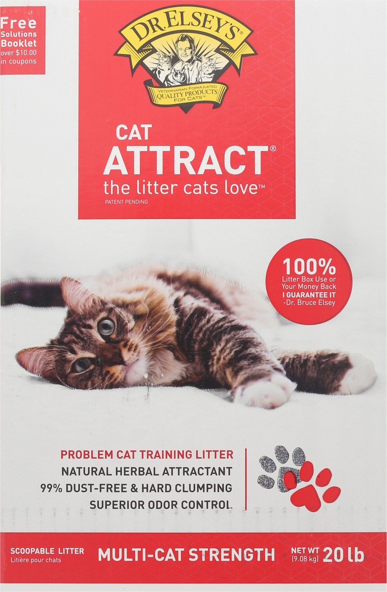 slide 7 of 12, Dr. Elsey's Cat Attract Multi-Cat Strength Scoopable Litter 20 lb, 20 lb