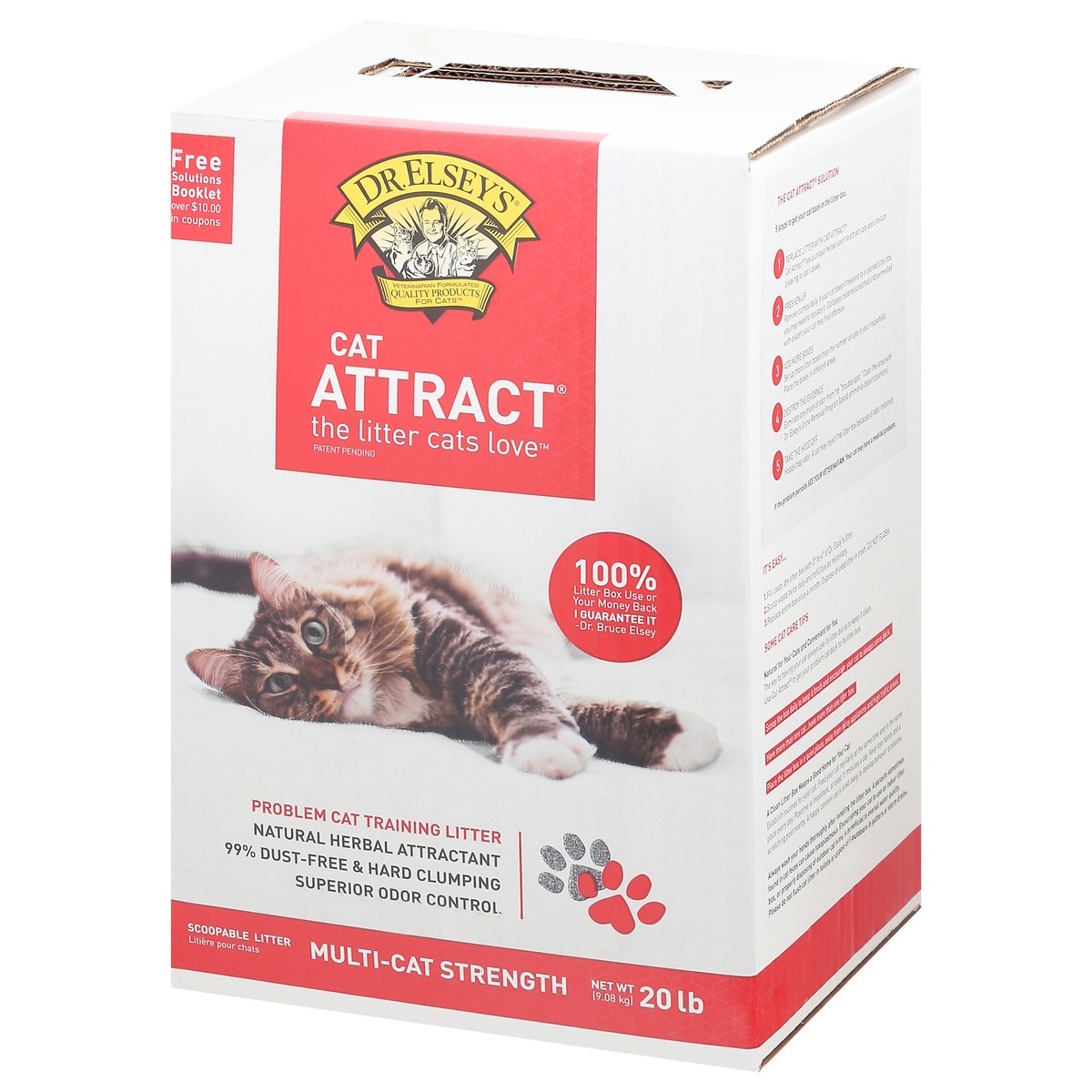 slide 4 of 12, Dr. Elsey's Cat Attract Multi-Cat Strength Scoopable Litter 20 lb, 20 lb