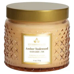 Soy Essentials Amber Teakwood 11 oz