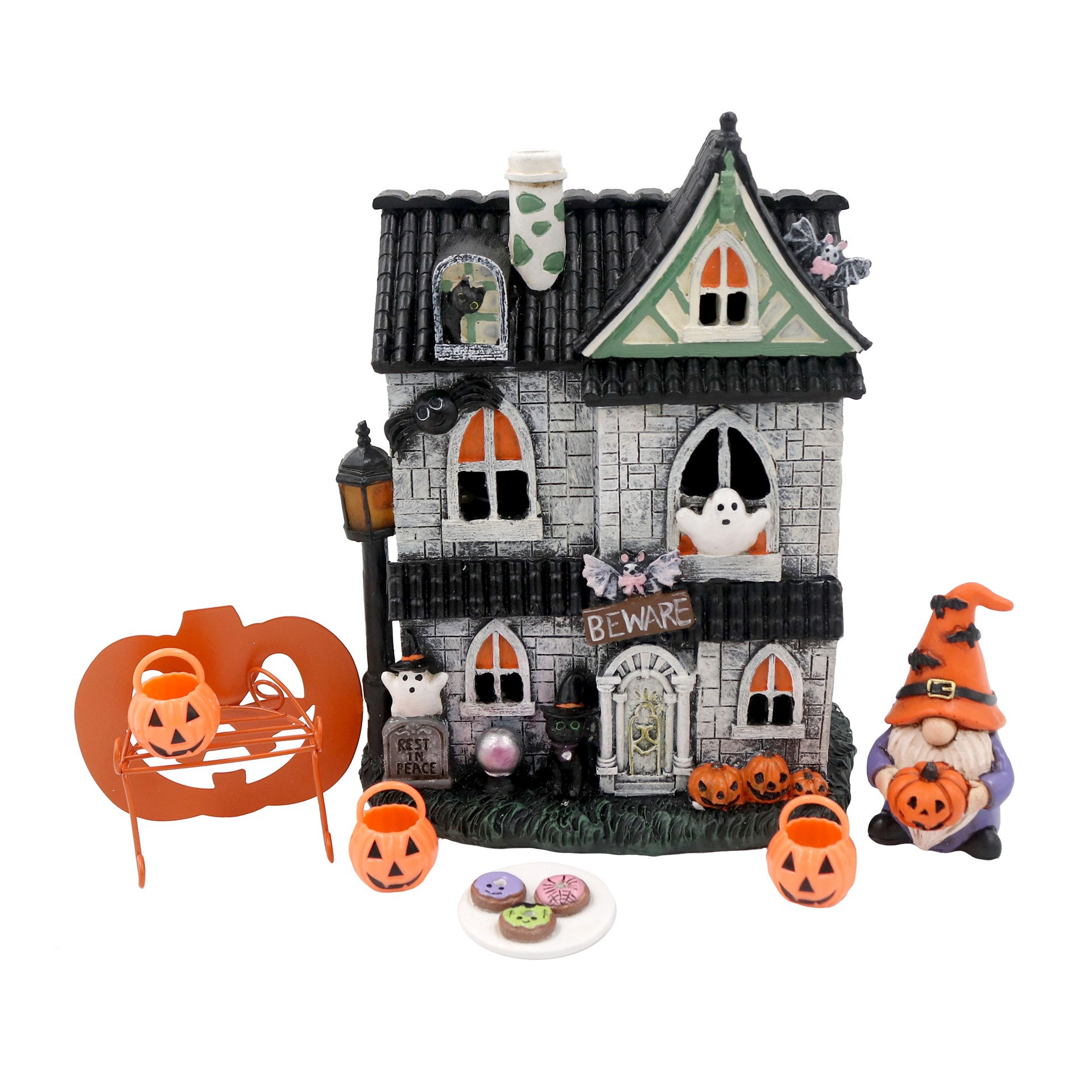 slide 4 of 4, Mini Spooky Donut Trio By Ashland, 1.5 in x 0.4 in x 1.5 in