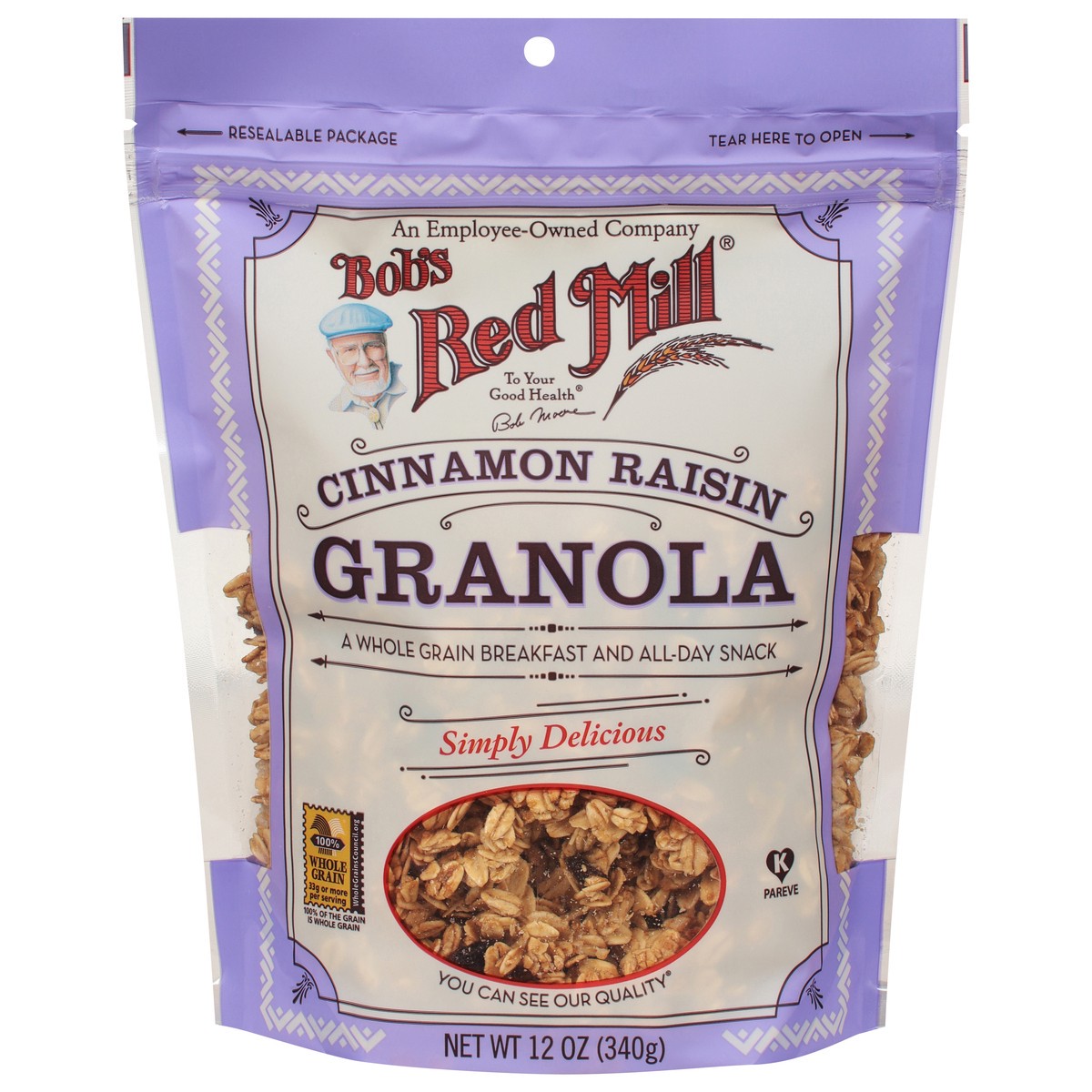 slide 1 of 11, Bob's Red Mill Cinnamon Raisin Granola, 12 oz