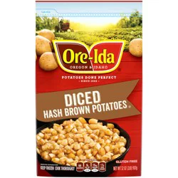 Ore-Ida Diced Hash Brown Frozen Potatoes, 32 oz Bag