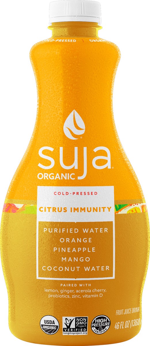 slide 7 of 11, Suja Juice Co Suja Organic Cold-Pressed Citrus Immunity, 46 oz., 46 oz