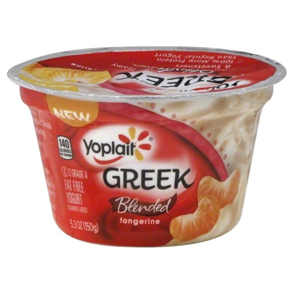 slide 1 of 3, Yoplait Fat Free Greek Yogurt Tangerine, 5.3 oz