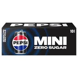 Pepsi Zero Sugar Mini Soda - 10 ct