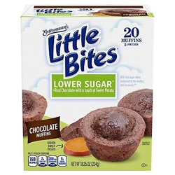 Entenmanns Little Bites Lower Sugar Chocolate Muffins 5 Pouches - 8.25 Oz