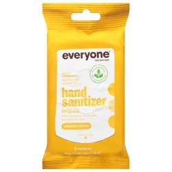 Everyone Towelettes Coconut + Lemon Hand Sanitizer Wipes 15 ea