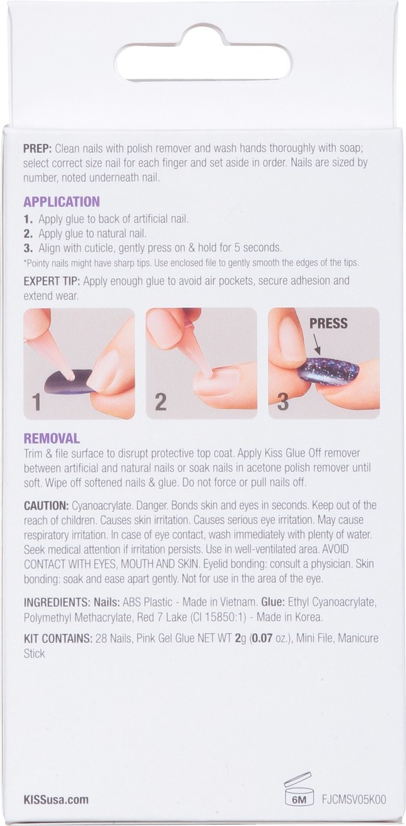 slide 10 of 13, Kiss Gel Fantasy Jelly Color Sculpted Nails Medium 28 ea, 1 ct