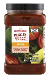 Giant Eagle Salsa, Mexican Style, Medium - 48 oz