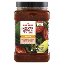 Giant Eagle Salsa, Mexican Style, Medium - 48 oz