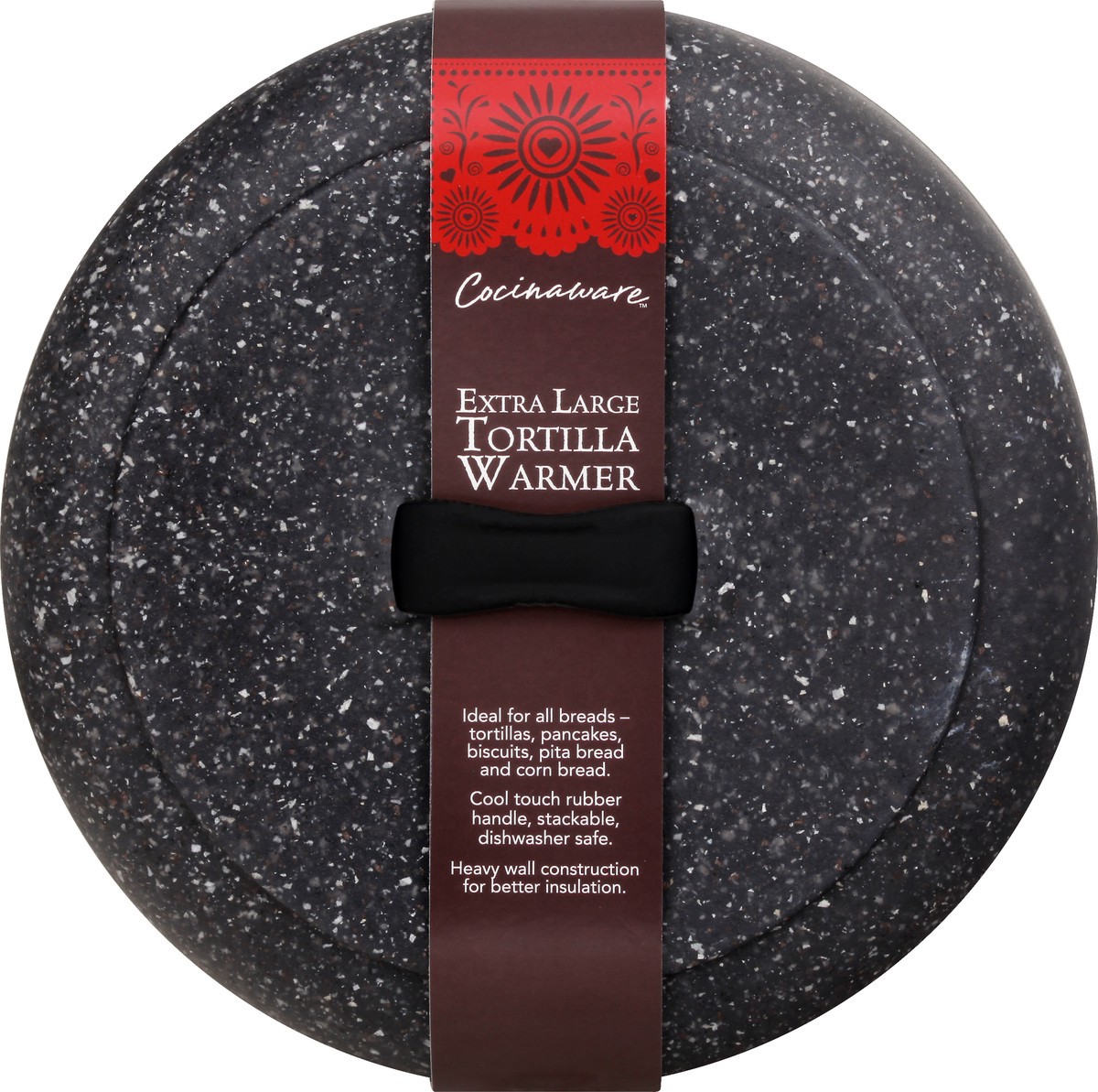 slide 3 of 9, Cocinaware Granite Style Tortilla Warmer, XL
