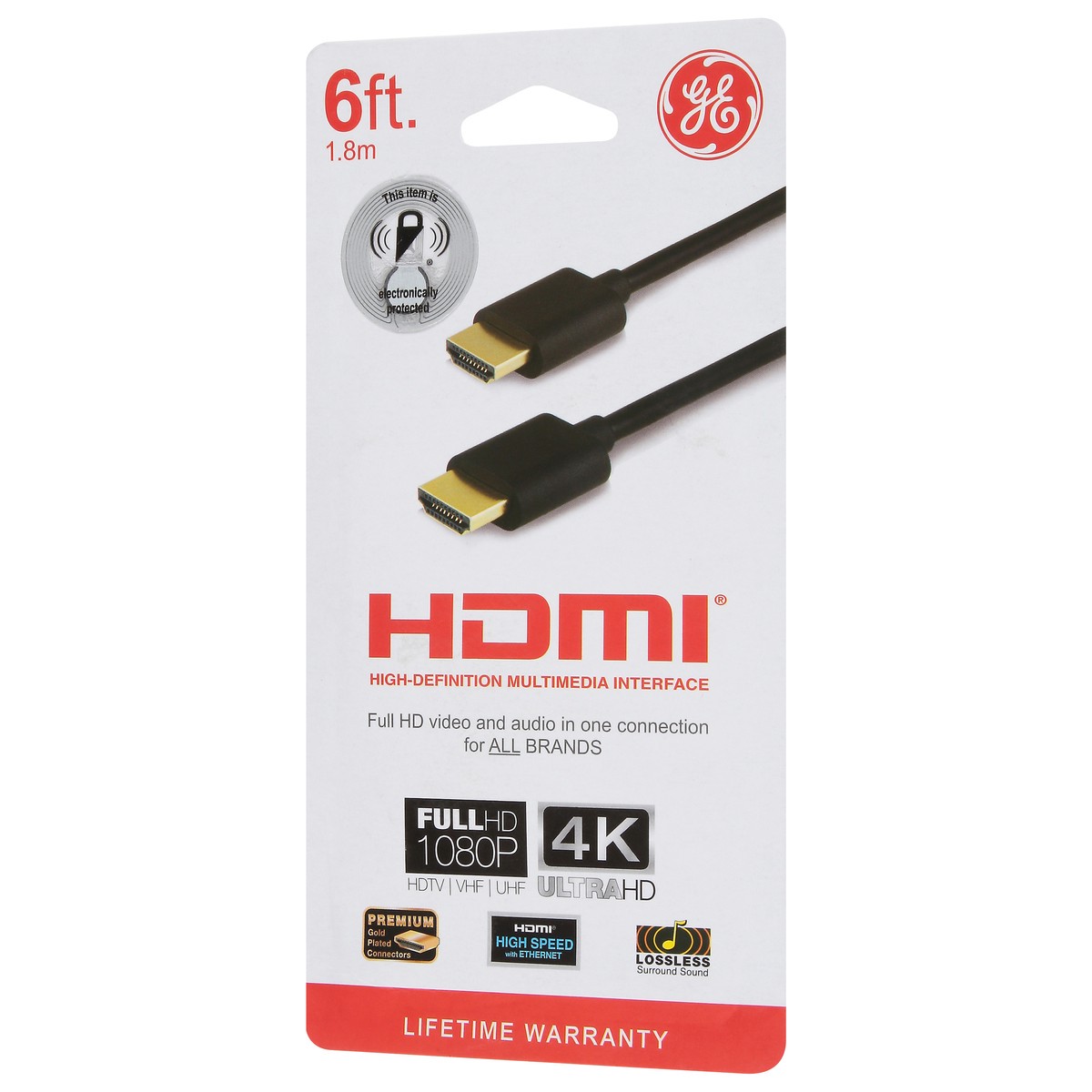 slide 4 of 4, GE 6 Ft HDMI 1 Each, 1 ct