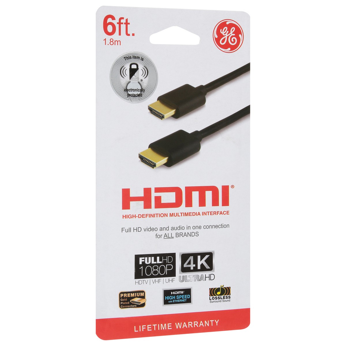 slide 3 of 4, GE 6 Ft HDMI 1 Each, 1 ct