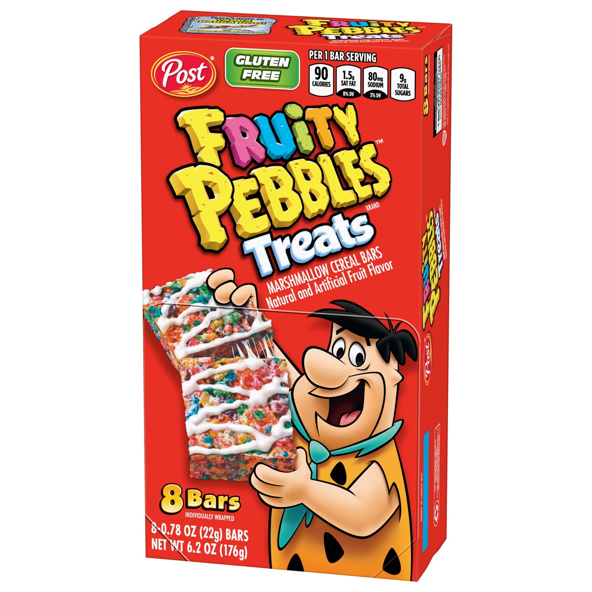 slide 9 of 9, Post Fruity PEBBLES Treats, 8 CT Box, 6.2 oz