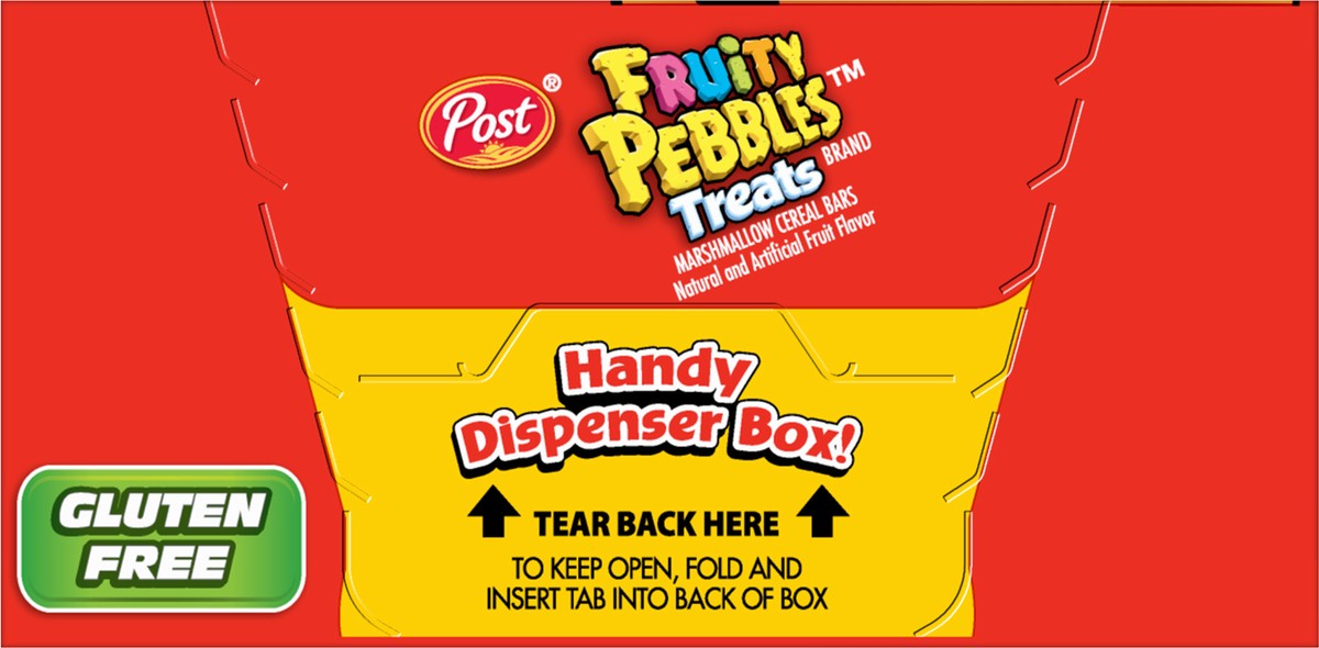 slide 7 of 9, Post Fruity PEBBLES Treats, 8 CT Box, 6.2 oz