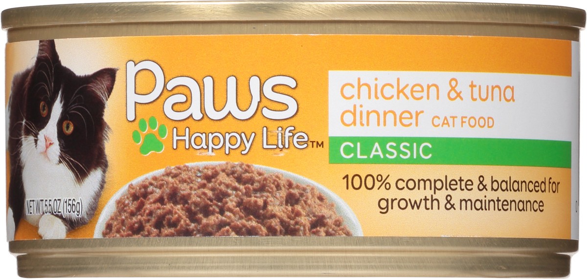 slide 6 of 9, Paws Happy Life Classic Chicken & Tuna Dinner Cat Food 5.5 oz, 5.5 oz