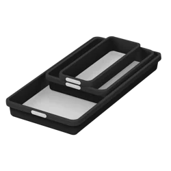 Madesmart 3 Bin Pack - Black