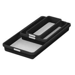 Madesmart 3 Bin Pack - Black