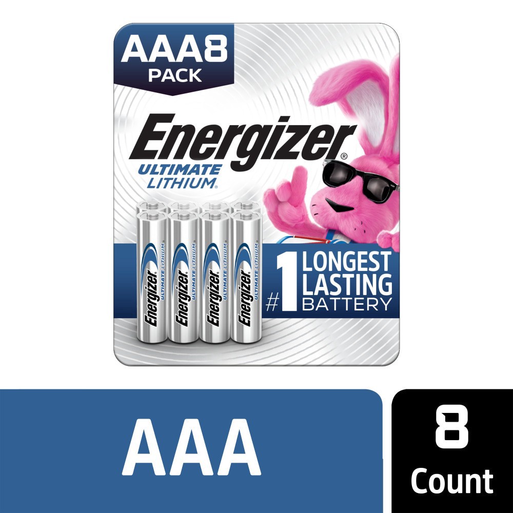 slide 1 of 6, Energizer Ultimate Lithium AAA Batteries , Lithium Triple A Batteries, 8 ct