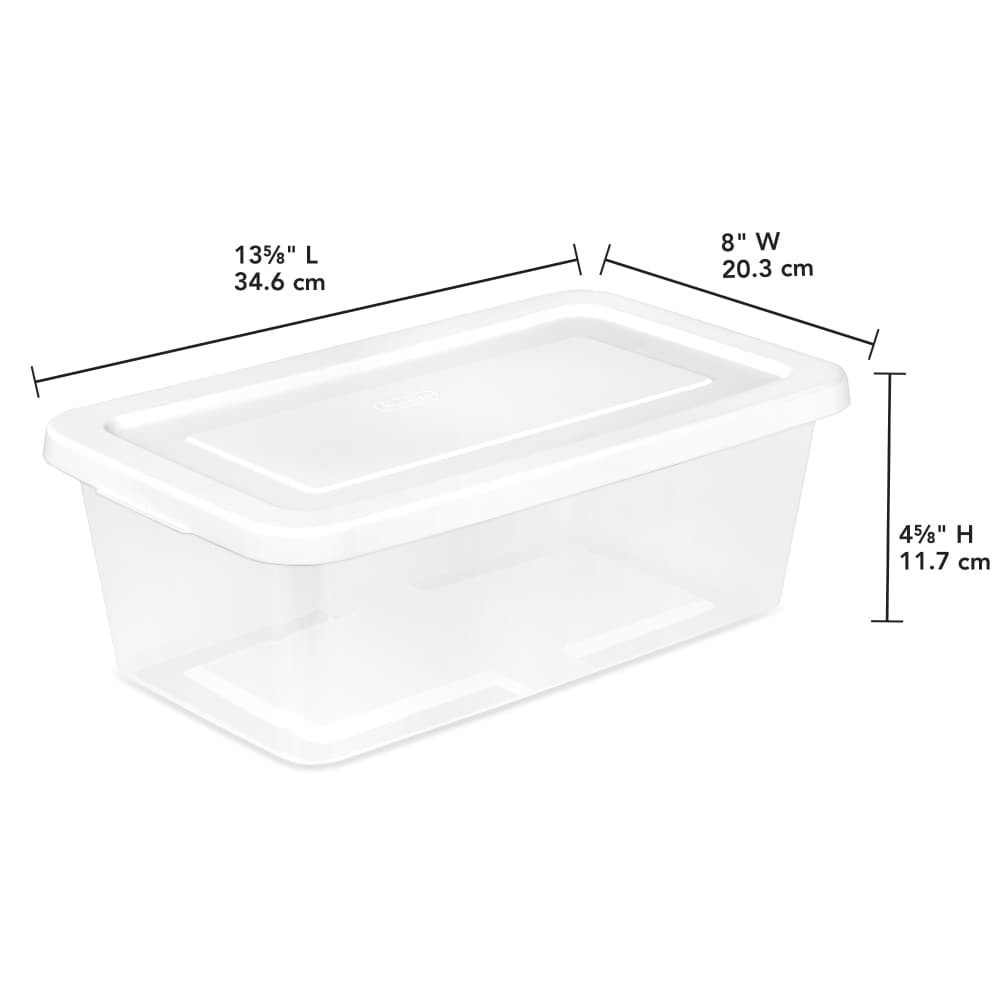 slide 6 of 6, Sterilite 6-Quart Storage Box, 1 ct
