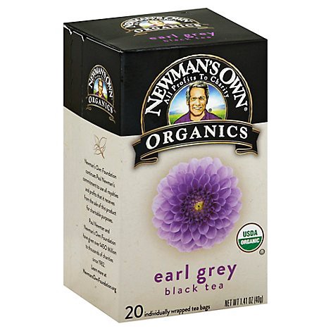 slide 1 of 4, Newman's Own Organics Black Tea Earl Grey - 20 ct, 20 ct