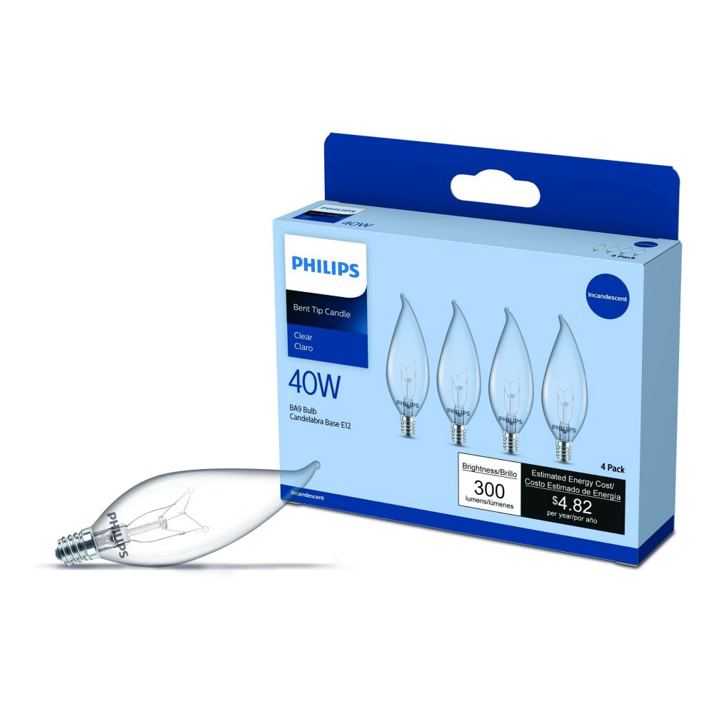 slide 2 of 4, Philips 40W Incandescent Lightbulbs, 4 ct