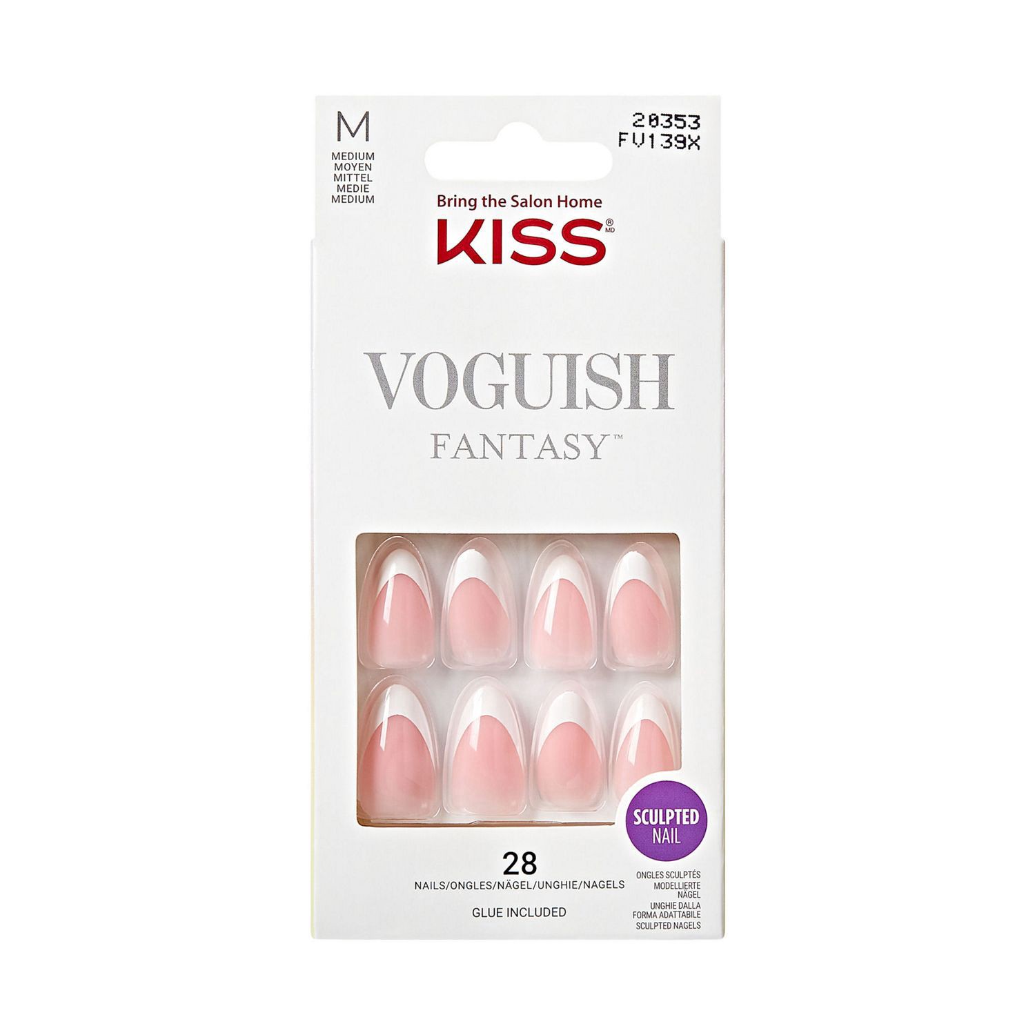 slide 1 of 1, KISS NAIL Ks Voguish Fantasy, Get Lucky, 1 ct