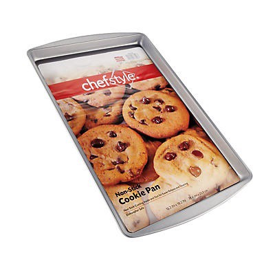 slide 1 of 8, chefstyle Nonstick Medium Cookie Pan, 1 ct