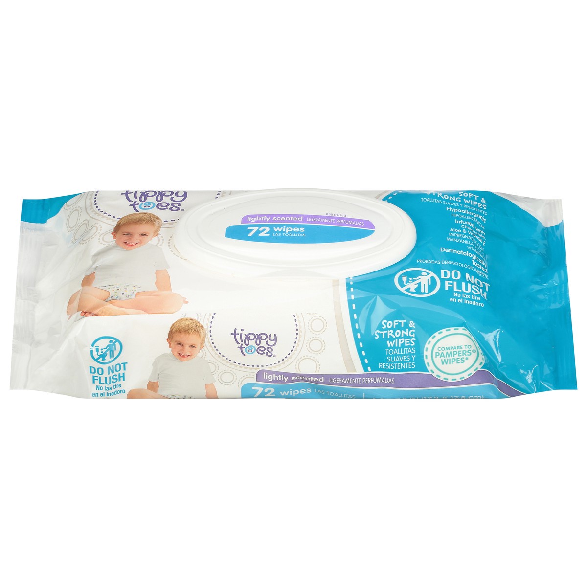 slide 4 of 10, Tippy Toes Soft & Strong Lightly Scented Wipes 72 ea, 72 ct