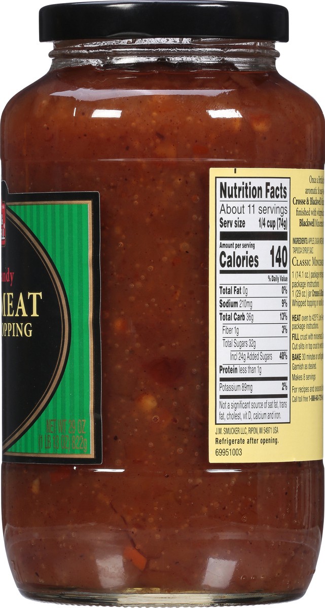 slide 7 of 9, Crosse & Blackwell Rum & Brandy Mincemeat Filling & Topping 29 oz Jar, 29 oz