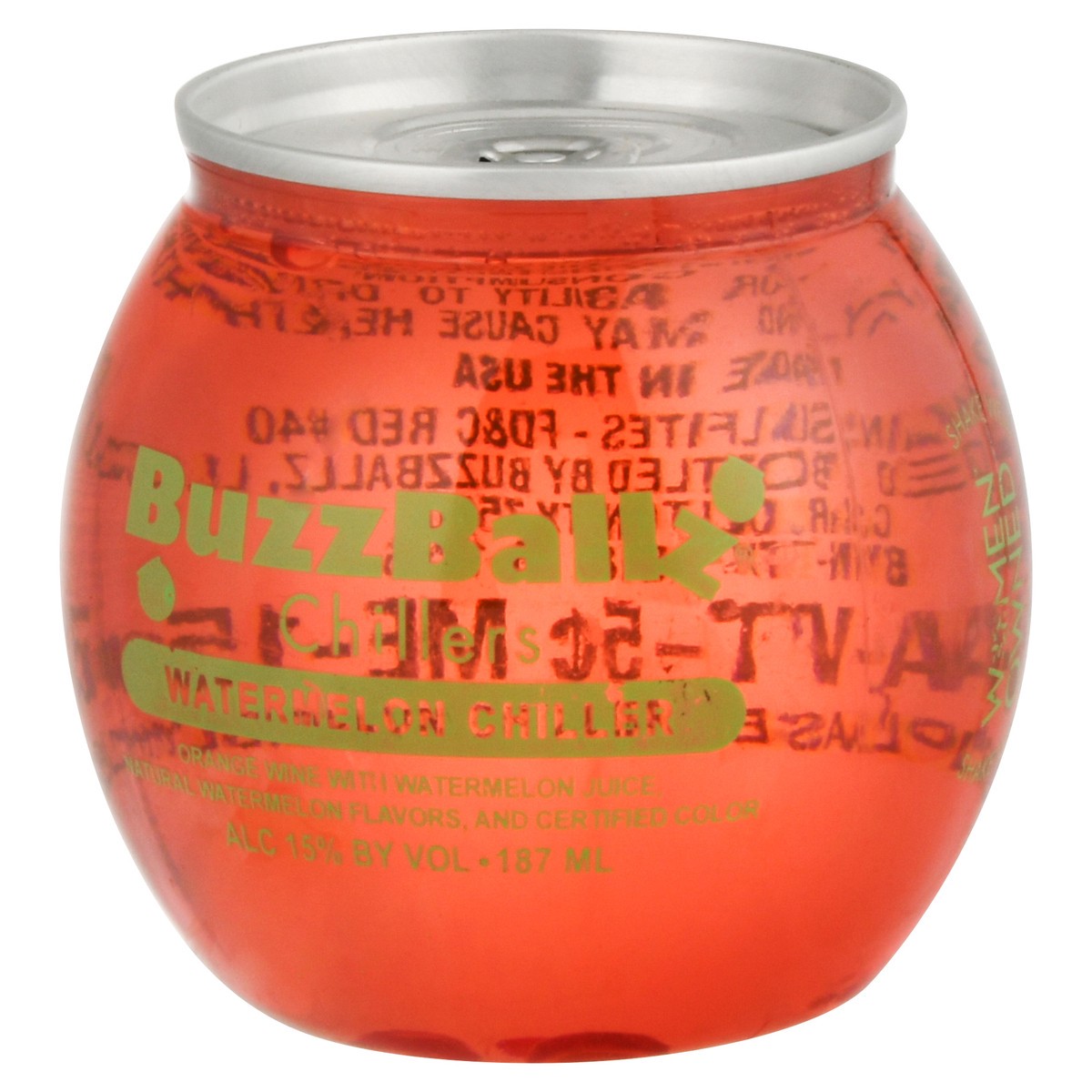 slide 9 of 9, BuzzBallz Watermelon Chillers 187 ml, 187 ml