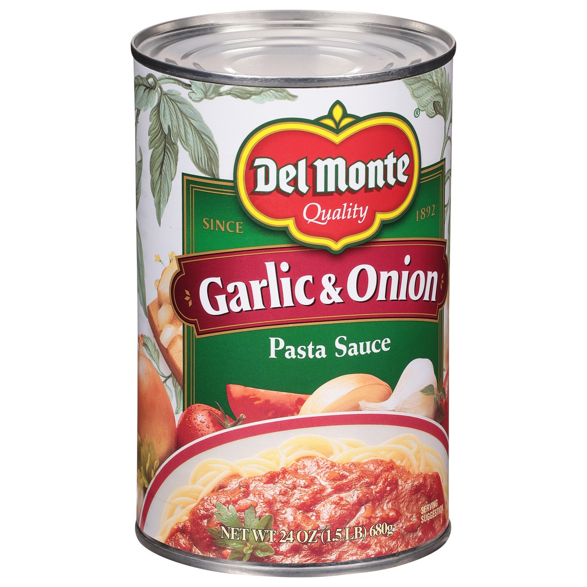 slide 9 of 9, Del Monte Spaghetti Sauce Garlic And Onion, 24 oz