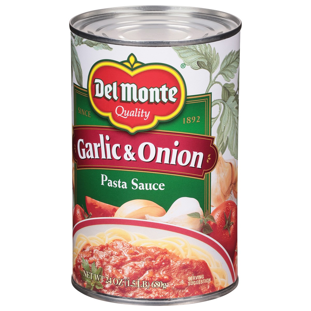 slide 8 of 9, Del Monte Spaghetti Sauce Garlic And Onion, 24 oz