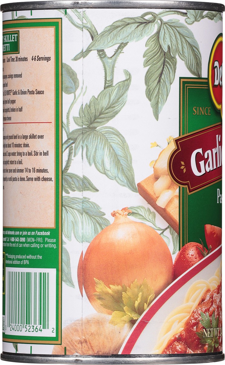 slide 7 of 9, Del Monte Spaghetti Sauce Garlic And Onion, 24 oz