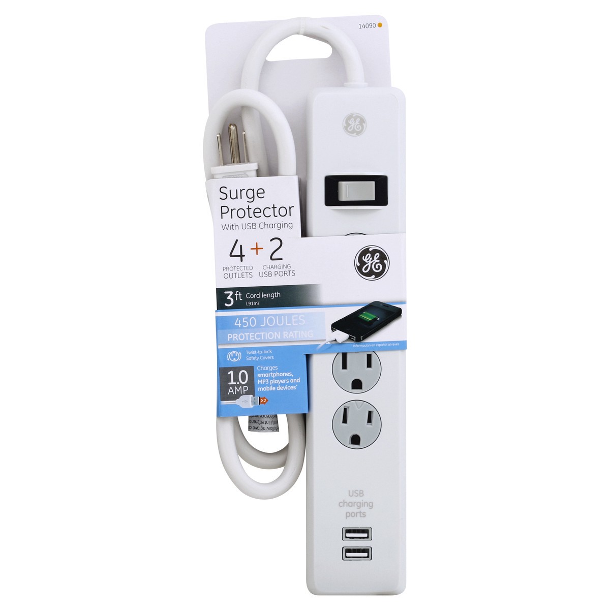 slide 2 of 3, GE Surge Protector 1 ea, 1 ct