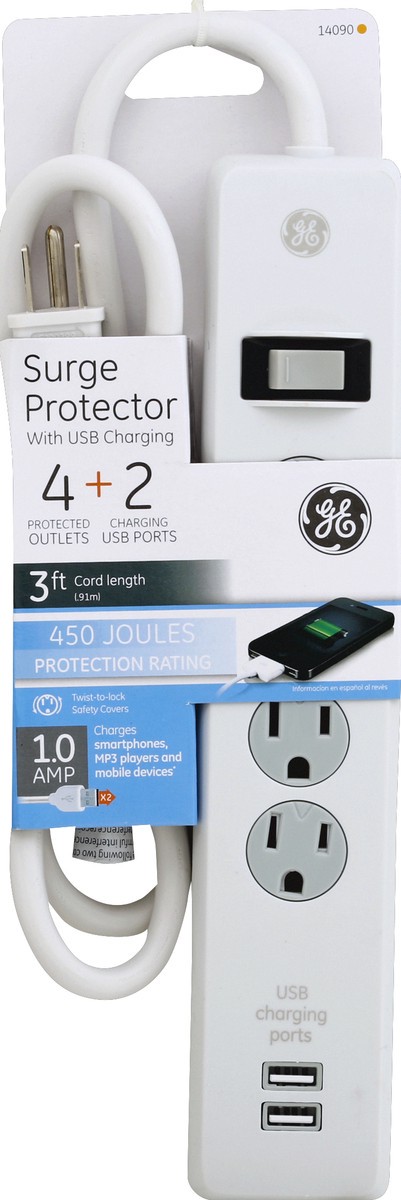 slide 1 of 3, GE Surge Protector 1 ea, 1 ct