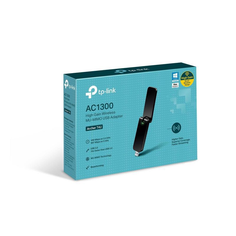 slide 6 of 6, Tp-Link Archer Dual Band Wireless Usb Adapter, 1 ct