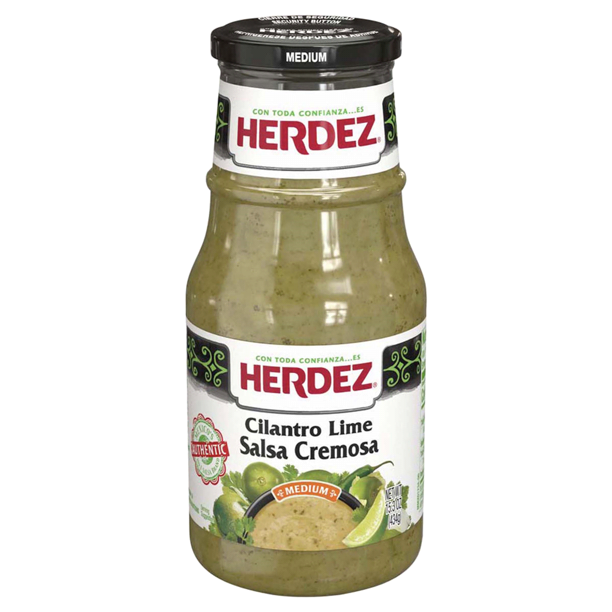 slide 1 of 1, Herdez Spicy Traditional Guacamole, Spicy Traditional, 15 oz