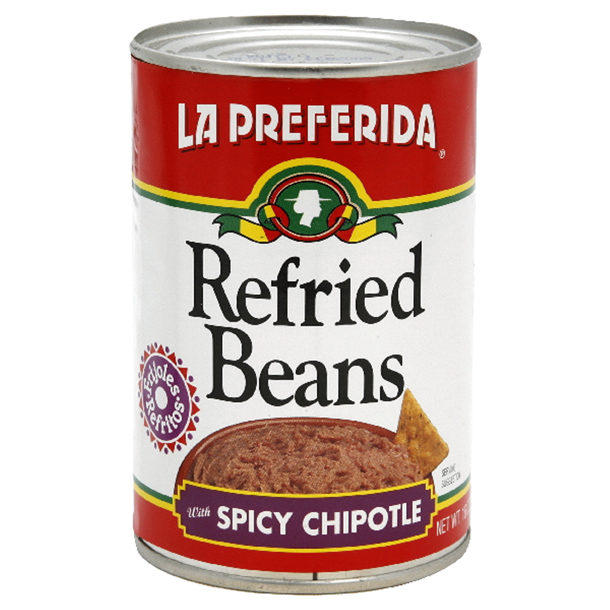 slide 1 of 1, La Preferida Beans Refried Spicy Chipotle - 16 Oz, 16 oz