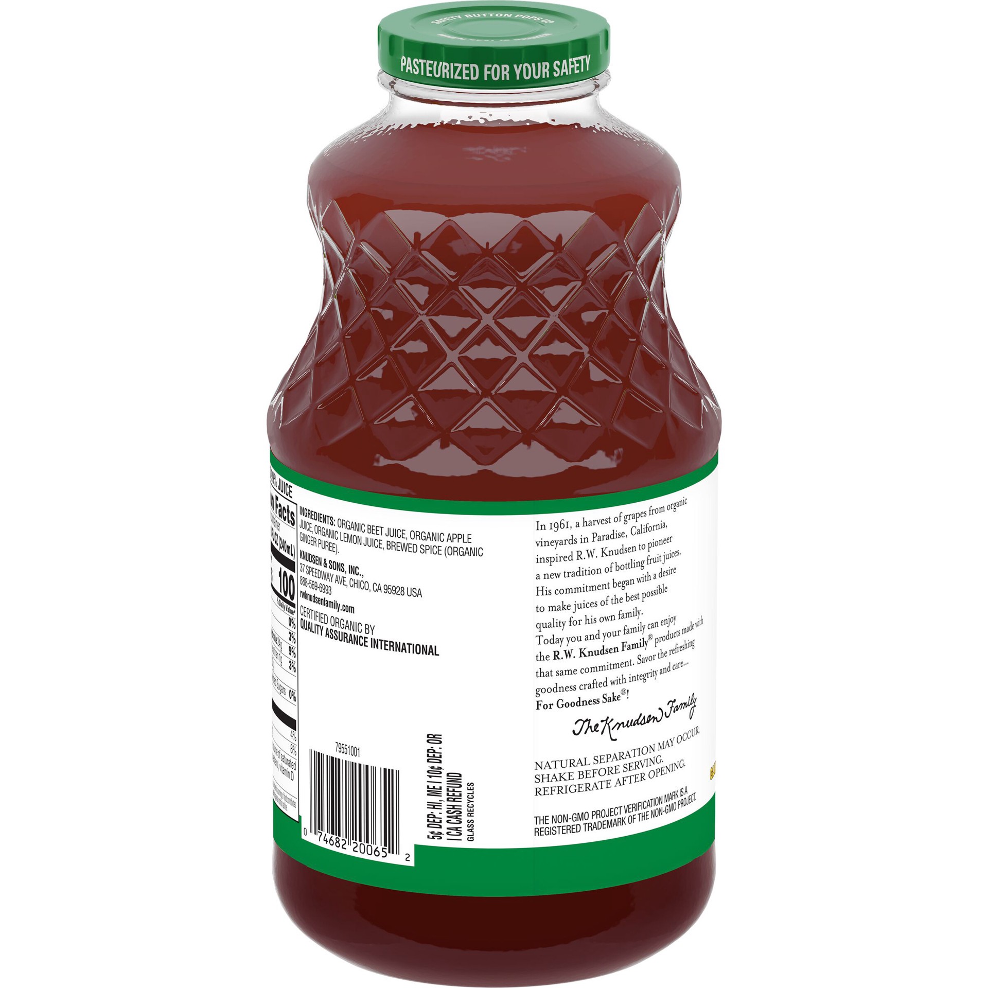 slide 3 of 5, R.W. Knudsen Organic Beet Apple Ginger Juice 32 fl oz, 32 fl oz