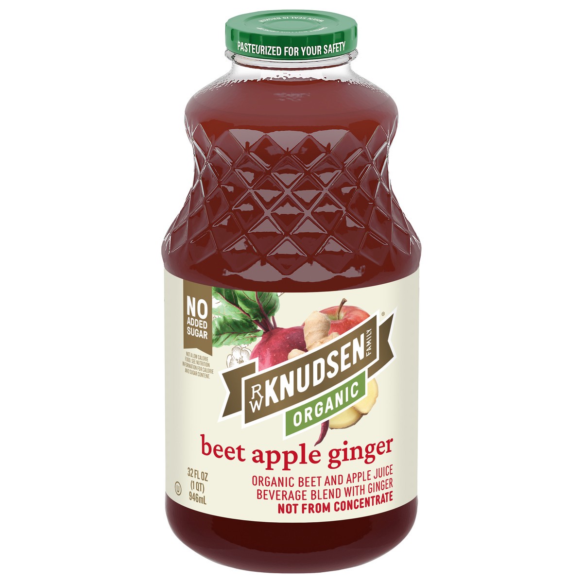 slide 1 of 5, R.W. Knudsen Organic Beet Apple Ginger Juice - 32 fl oz, 32 fl oz