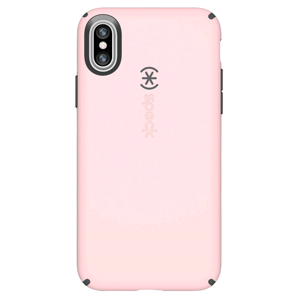 slide 1 of 1, Speck CandyShell iPhone X - Quartz Pink/Slate Grey, 1 ct