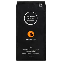 Kicking Horse Coffee Smart Ass Organic Ground Medium Roast Coffee 10 oz