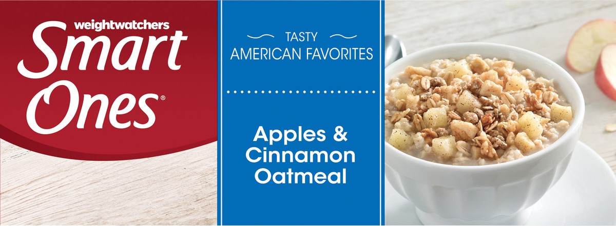 slide 4 of 12, Smart Ones Weight Watchers Smart Ones(r) Tasty American Favorites Apples & Cinnamon Oatmeal 11.6 oz Box, 2 ct