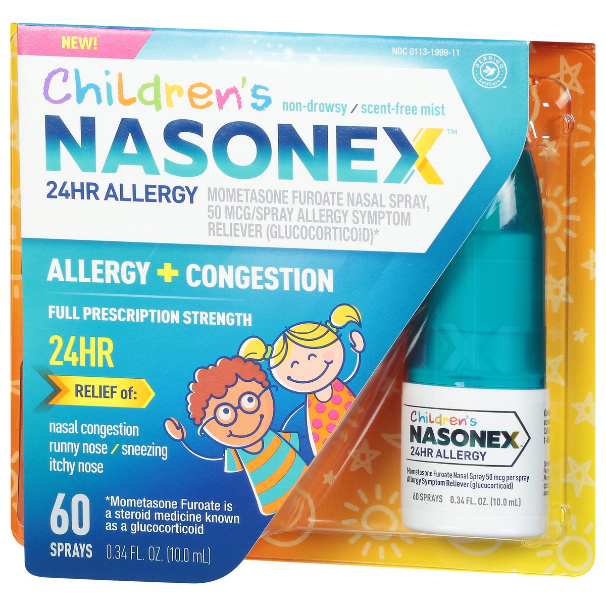 slide 3 of 9, Nasonex Children's Full Prescription Strength Allergy + Congestion 0.34 fl oz, 0.34 fl oz