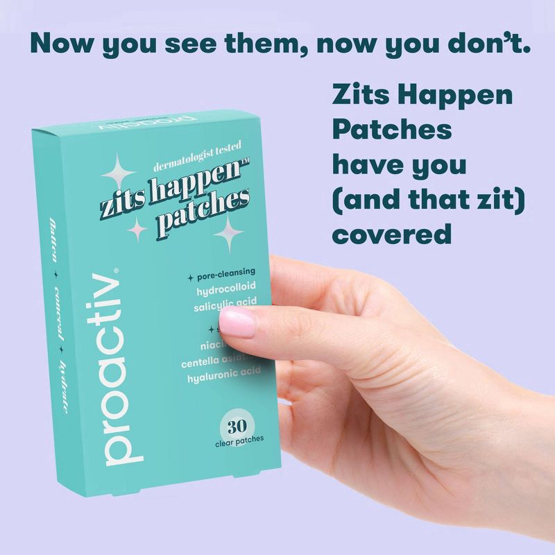 slide 6 of 6, proactiv Zits Happen Clear Patches 30 Each, 30 ct
