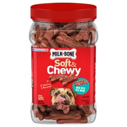 Milk-Bone Soft & Chewy Dog Treats Made With Real Bacon, 25 Oz. Canister