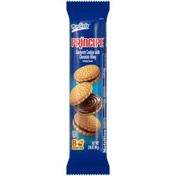 Marinela Principe Chocolate Sandwich Cookies, 8 count, Cookies, 2.96 oz Bag